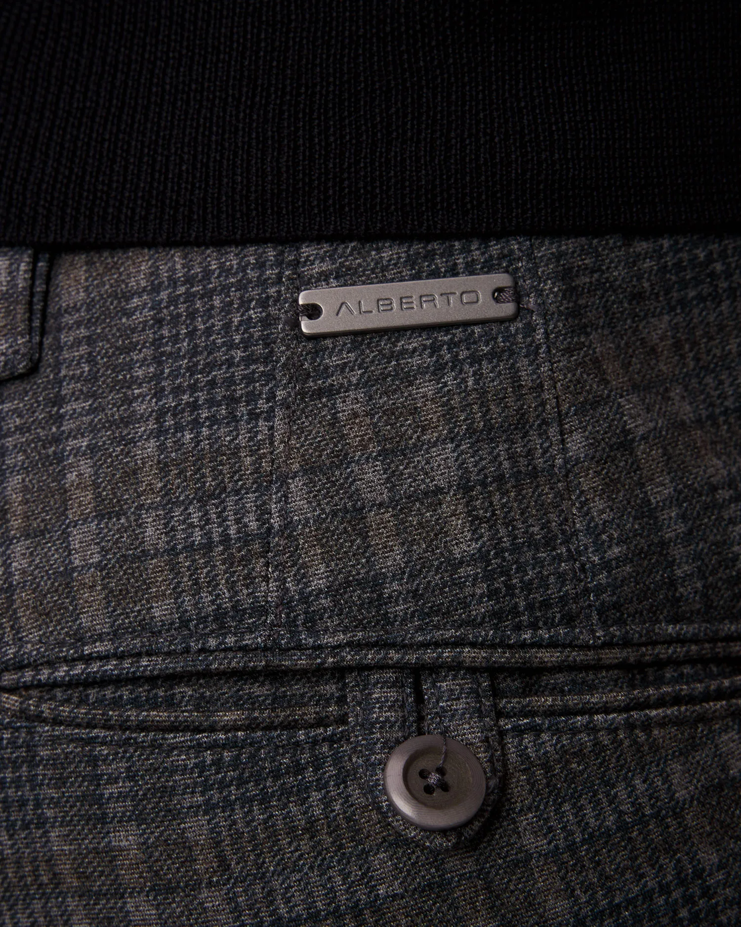 Pantaloni da uomo Alberto Rob - Jersey Check 35361242-89